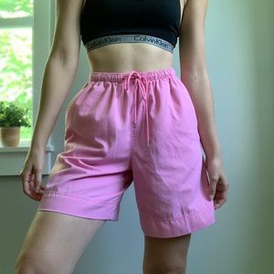 Vintage Coral Bay elastic high rise Bermuda shorts